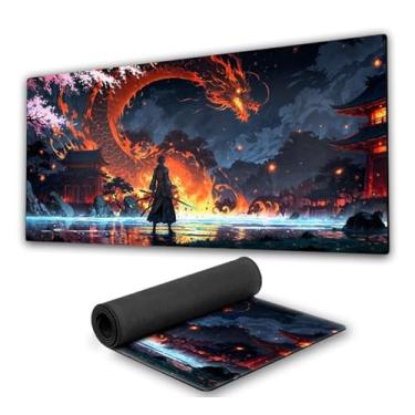 Imagem de Mouse Pad Gamer Samurai Premium fundo de borracha 90x40cm 80x30cm 900x400 800x300 speed mousepad 90x40 80x30 (2, 80x30)