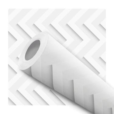 Imagem de Papel De Parede Vinílico Chevron Vertical Efeito visual 3D Sala - Baza