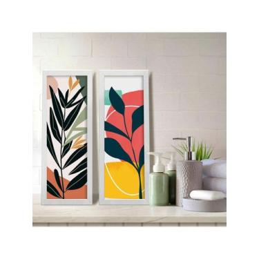 Imagem de Kit 2 Quadros Decorativos Banheiro Lavabo Nature Color - NoBrand, Bran