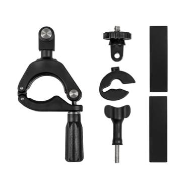Imagem de Suporte de bicicleta para guidão de motocicleta Suporte de equitação para câmera esportiva com adaptador de câmera de 1/10.2 cm compatível com Gopro Hero 11 10 9 8 7/Insta360 X3/ONE X2/ONE RS/DJI