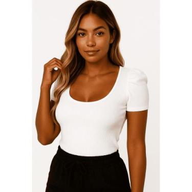 Imagem de Body feminino tecido suplex manga curta princesa bufante blog - filo m