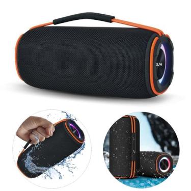 Imagem de Caixa de Som Bluetooth Portátil Auto-Falante 30W Prova D'água - Gold, 