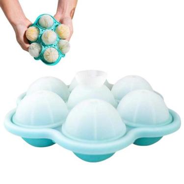 Imagem de Forma de Gelo Esfera Bebida Drink Cha Coquetel Bandeja Silicone Evento