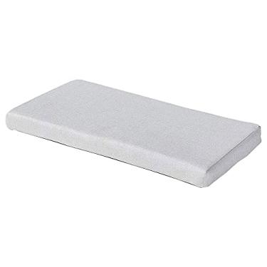 Imagem de Almofadas de espuma de memória para cadeira antiderrapantes de borracha para ambientes internos com balanço / almofada cáqui 30,48 x 81,28 cm, bege