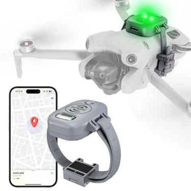 Imagem de STARTRC Alarme de drone, alarme com drone perdido recarregável LED 120dB para controle de voo GPS Tracker para DJI Mini 4 pro/Mini 4K/Avata 2/RC quadricópteros e acessórios multirotores, cinza