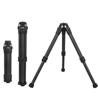 Imagem de Brave Heart Mini tripé de mesa micro de fibra de carbono verdadeiro 3 modelos para Insta360 Insta 360 X5 X4 X3 X2 R X GO 2 one R RS para acessórios de câmera de ação DJI OSMO 360 (preto)