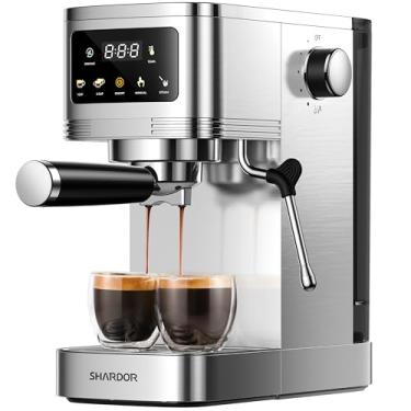 Imagem de SHARDOR Máquina De Café Expresso 20 Bar, Profissional, Com Vaporizador Leite E Tela Sensível Ao Toque, Máquinas Temperatura Ajustável, Para Cappuccino, Latte