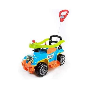 Imagem de Carrinho de Passeio Andador infantil Com Chassis Jip Jip (Azul)