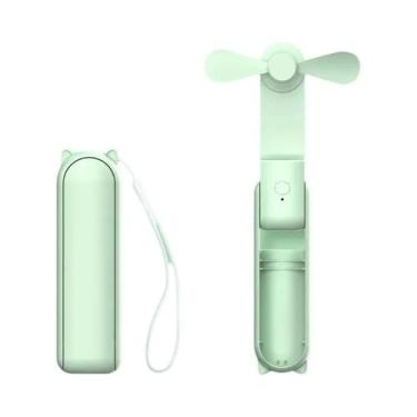 Imagem de Mini Ventilador Portátil USB Recarregável De 2000mAh, Silencioso, Dobr
