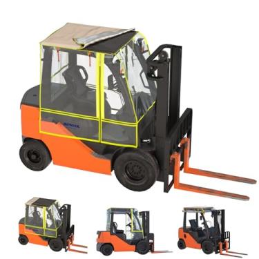 Imagem de BENVOL Capa de empilhadeira, uso em todos os climas, 3 modos de uso, material transparente EVA, Oxford revestido de prata 600D, impermeável, à prova de vento, à prova de chuva e à prova de UV