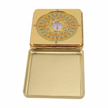 Imagem de TOPINCN Vintage Feng Shui Luo Pan, Ferro Feng Shui Bússola Com Flipping Capa para Aprendizagem Residencial Feng Shui, Placa Decorativa Bagua Artesanato de Bússola para Observação (S 35-41)