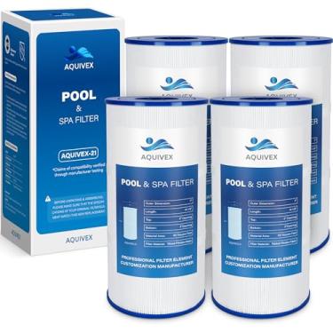 Imagem de AQUIVEX Cartucho de filtro de piscina CCP240 4 x 60 pés quadrados, compatível com Pentair CCP240, PCC60, Unicel C-7469, R173572, 178569, Filbur FC-1975, Clean and Clear Plus 240, Ultral-A4 4 pacote