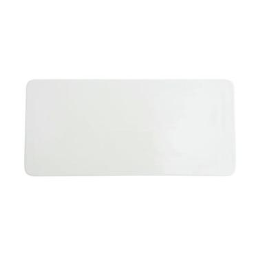 Imagem de Prato plano de cerâmica retangular branco bife de sushi doméstico comida ocidental - prato plano retangular de 35,56 cm