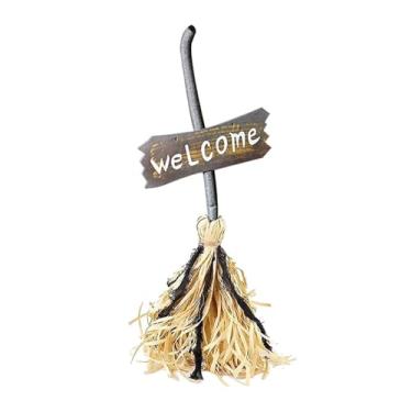 Imagem de MotiveTech Vassoura de Bruxa Móvel para Decoração de Casa E Decoração de Halloween para, Escritório E Hotel
