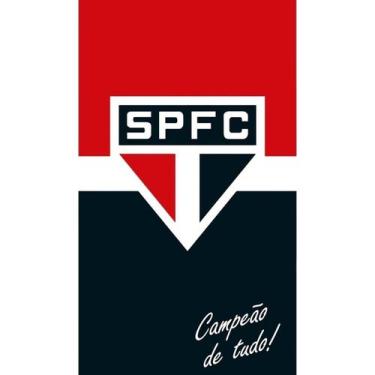 Imagem de Toalha De Banho E Praia Veludo Time Sâo Paulo 09 Dhler - Dohler