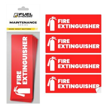 Imagem de Adesivo de extintor de incêndio para empresas - escritório, comercial, senhorio (aluguel de curto prazo) - Placa de extintor de incêndio de alta visibilidade para segurança e conformidade. Tamanho 15