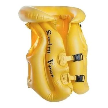 Imagem de Colete Proteção Inflável Infantil Com Regulagem Para Praia e Piscina -