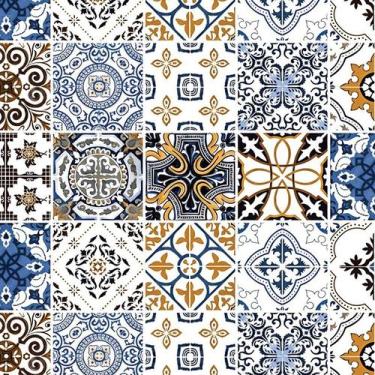 Imagem de Papel de Parede Adesivo Azulejo Português - 006 - Multimpressão