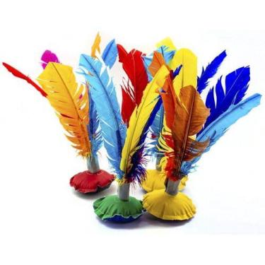 Imagem de Kit 3 Peteca Joga Pega Amortece Bricandeira Adulto Infantil - Art Hous