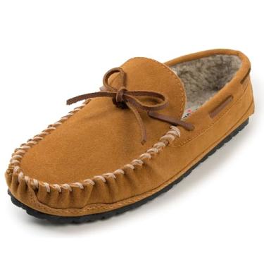 Imagem de Pantufa masculina Minnetonka Casey, Cinnamon, 9 Wide
