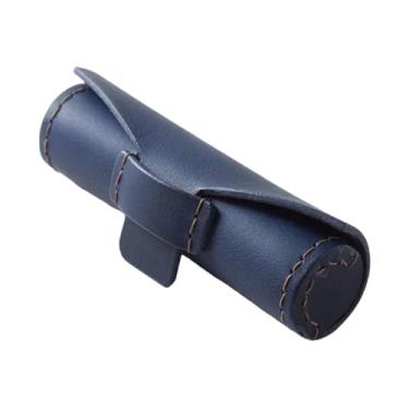 Imagem de predolo Mini bolsa de couro para batom para viagem, compacta, resistente ao desgaste, presente para mulheres, multiuso, Azul
