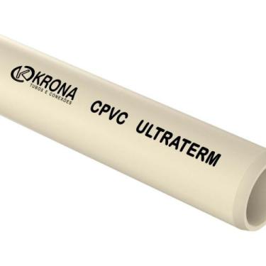 Imagem de Tubo Agua Quente Cpvc Ultraterm Krona Ultraterm Ref.0052 - 28Mmx3M