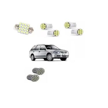 Imagem de Kit Led Pingo Torpedo Gol Parati Vw Farolete Placa Teto Ré