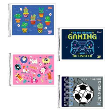 Imagem de Caderno capa flexível cartografia 48fls D mais Tilibra