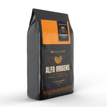 Imagem de 1Kg Café Alfa Origens Clássico em Grãos Especial 100% Arábica 82 ponto