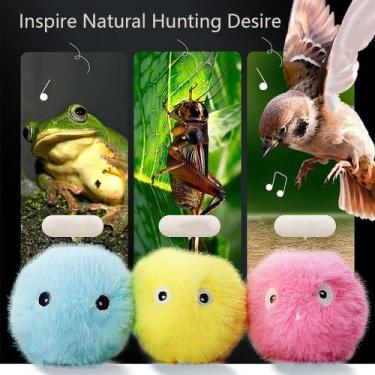 Imagem de Cat Toy Ball Frog Cricket Bird Três Tipos de Chamadas para Gato - HUOG