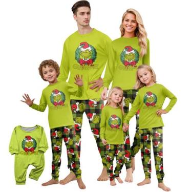 Imagem de Conjunto de pijamas de Natal Foughi Matching para pijamas familiares