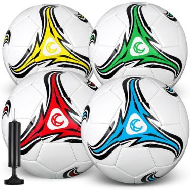Imagem de Soccer Ball Trader Operation Christmas com bomba, pacote com 4 unidade