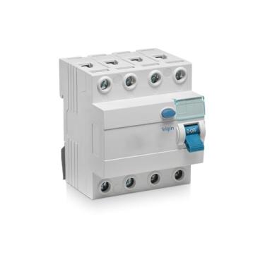 Imagem de IDR 30mA tetrapolar 63A Elgin - Interruptor Residual Diferencial, 4 Polos, 63 Amperes