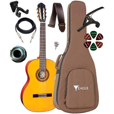 Imagem de Violão Canhoto Eagle Dh69 Eletroacústico Com Bag + Suporte Ibox SPF e Acessórios (STVG)