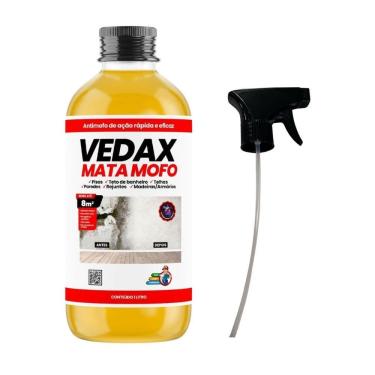 Imagem de Mata Mofo Vedax Não Volta Anti Mofo 1Lt + Borrifador