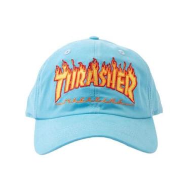 Imagem de Boné Thrasher Aba Curva Dad Hat Flame Logo Skate Original - Thrasher M