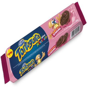 Imagem de Biscoito Recheado Tortuguita Morango 86g Arcor