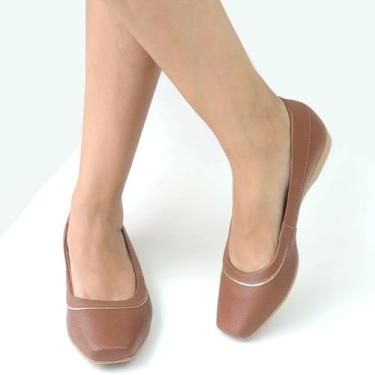 Imagem de Sapatilha Usaflex Couro Tamanho:39;Cor:Canela;Gênero:Feminino