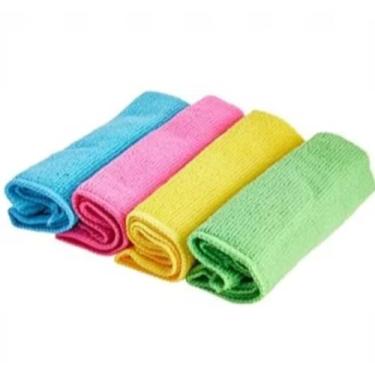 Imagem de Kit Premium de Panos de Microfibra, 5 Unidades, Multicolorido, para Limpeza Automotiva e Residencial, Flanela Mágica Multiuso