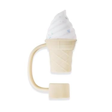 Imagem de Capa de canudo de sorvete branco para copo Stanley 40/850.5 g, tampa de palha de silicone de 10 mm para acessórios de copo Stanley, topo bonito para copos, tampa de tampa para tampas de ponta de