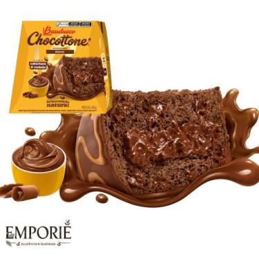 Imagem de Chocottone Maxi Bauducco Mousse 450g Panettone com Recheio sabor Mouss