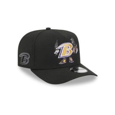 Imagem de BONE NEW ERA 9FIFTY A-FRAME BALTIMORE RAVENS NFL PRETO-Masculino