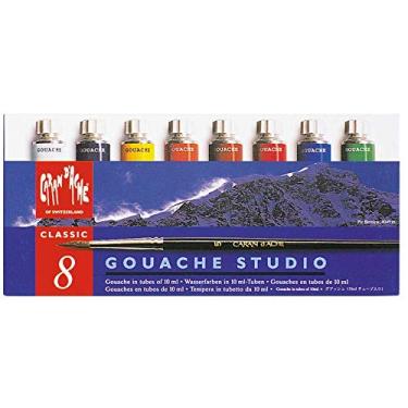 Imagem de Caran D'Ache Tinta Guache Studio 8 Cores Tubos, 08 Cores