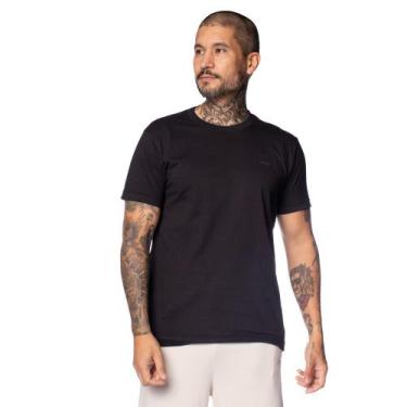 Imagem de Camiseta Masculina Gangster Básica Algodão Preto, Preto, P