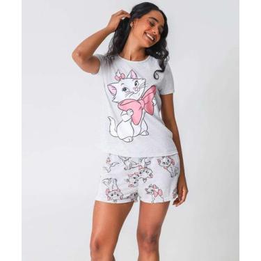 Imagem de Pijama Feminino Estampa Marie Disney Cinza-44008, Cinza, P