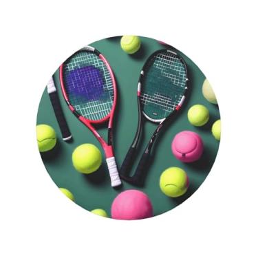 Imagem de Raquetes de tênis engraçadas e bolas de tênis imãs de geladeira para casa, cozinha, escritório, acessórios para presente diário de inauguração de casa