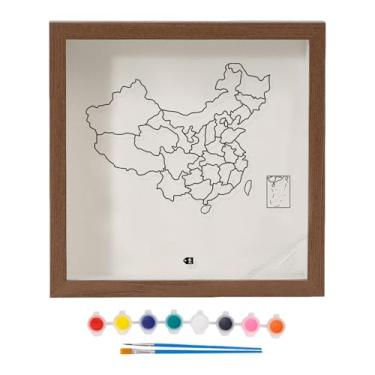 Imagem de Baoblaze Caixa de recordações Shadow Box, versátil e, com abertura superior, ideal para exibir ingressos, fotos, presentes, amigos e animais de, Marrom 29x29cm