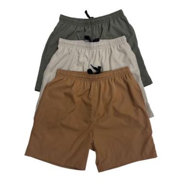 Imagem de Kit 3 peças short tactel com elastano masculino - ALLBOY, Kit, G