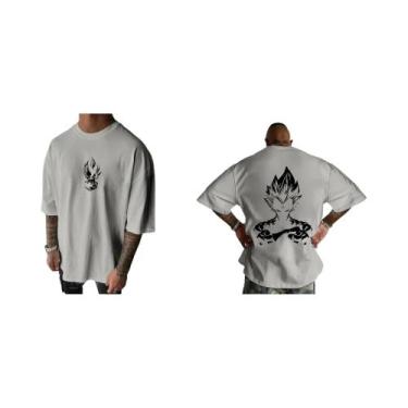 Imagem de Camiseta Masculina Dragon Ball Vegeta Anime Verão Manga Curta Tendênci