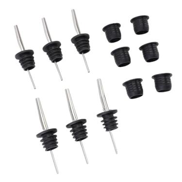 Imagem de Fabater Licor de Aço Inoxidável Despeje Bico Adaptador Conjunto Excelente Funcionalidade de Vedação para Vinho de Azeite de Uísque